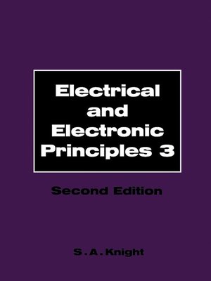 cover image of Electrical and Electronic Principles, Volume 3